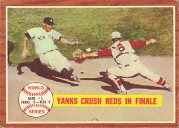 1962 Topps      236     World-Series-Game-5---Yanks-Crush-Reds-In-Finale